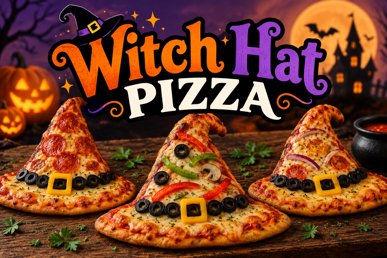 Witch Hat Pizza: A Fun and Spooky Halloween Pizza Recipe 2 Witch Hat Pizza: A Fun and Spooky Halloween Pizza Recipe