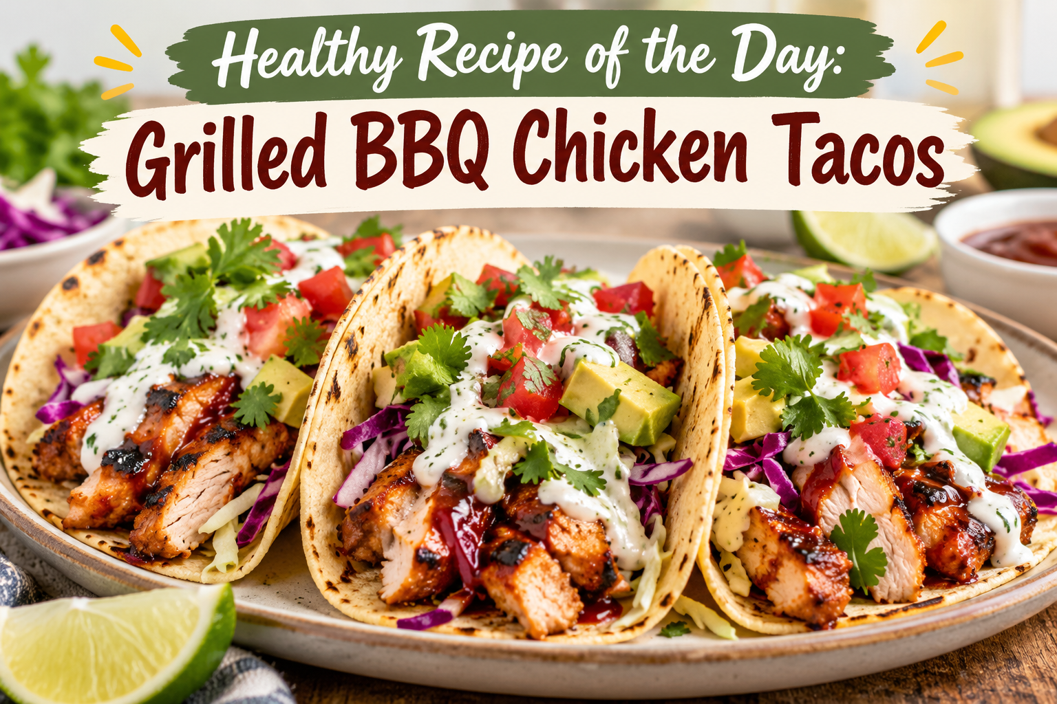 Grilled BBQ Chicken Tacos - A Fresh, Flavorful, and Protein-Packed Meal That's Perfect for Lunch or Dinner 1 63684bc4 9328 4625 8550 10586fd21247