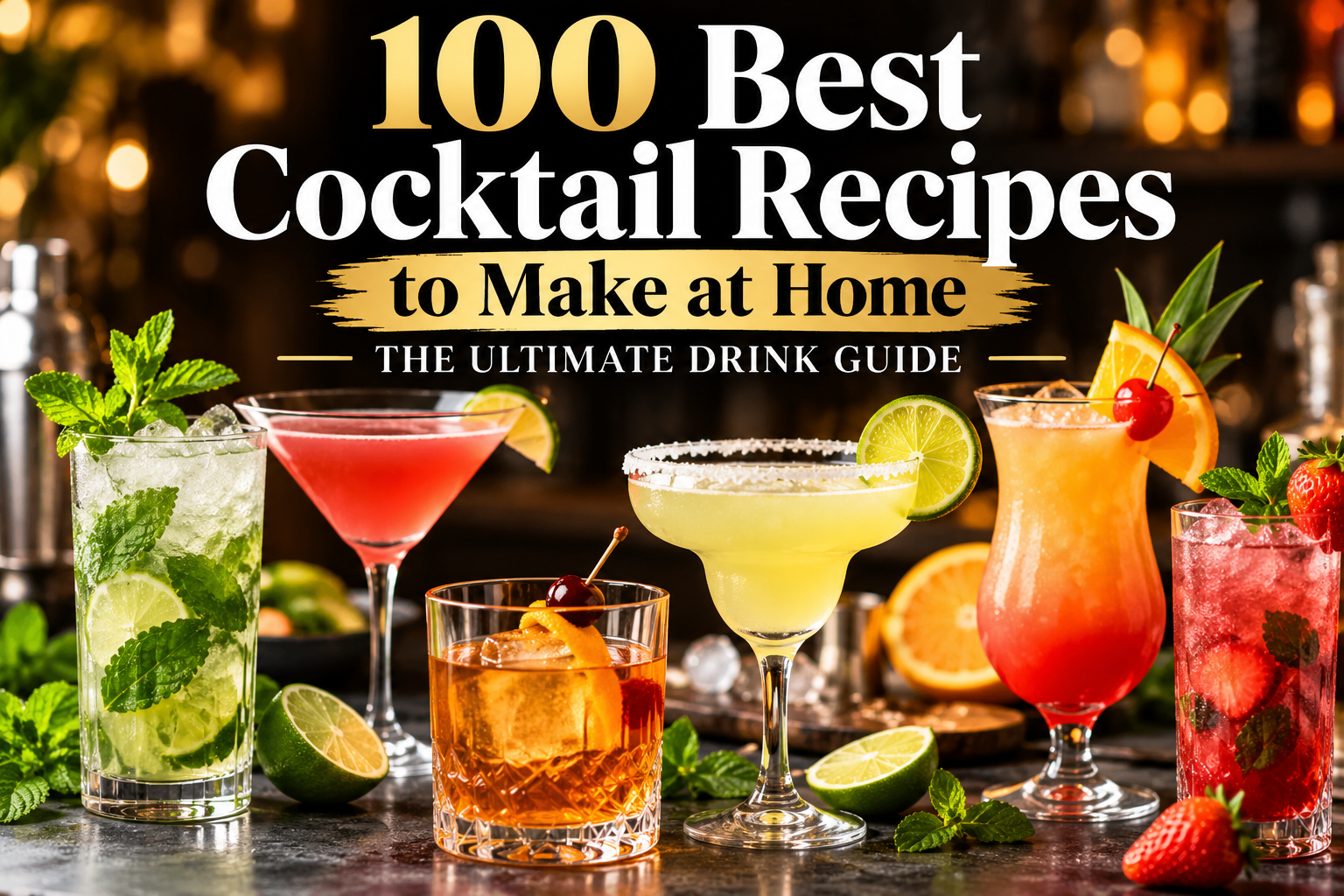 100 Best Cocktail Recipes to Make at Home: The Ultimate Drink Guide