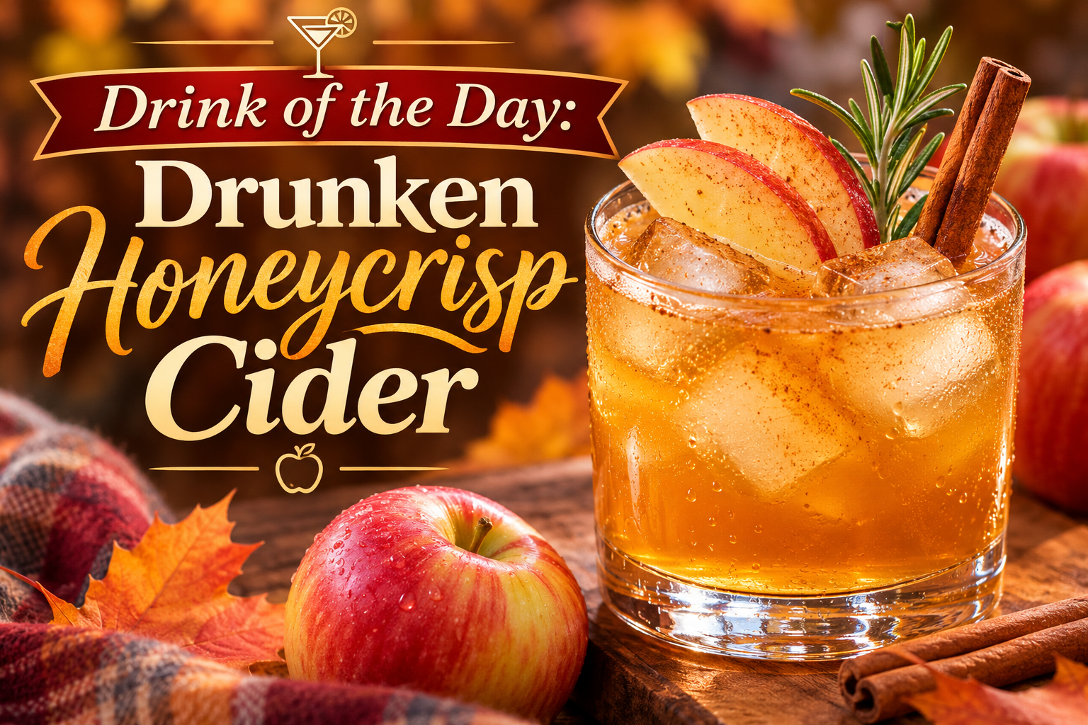Drunken Honeycrisp Cider – The Ultimate Fall Apple Cocktail