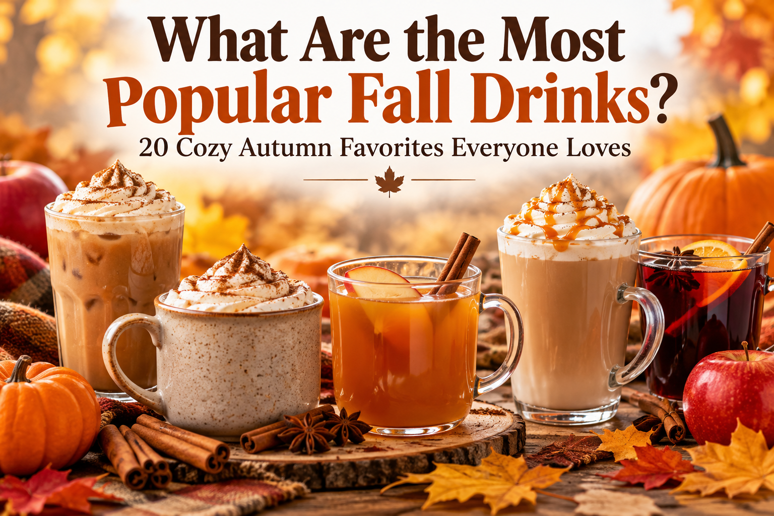 What Are the Most Popular Fall Drinks? 20 Cozy Favorites to Enjoy This Autumn