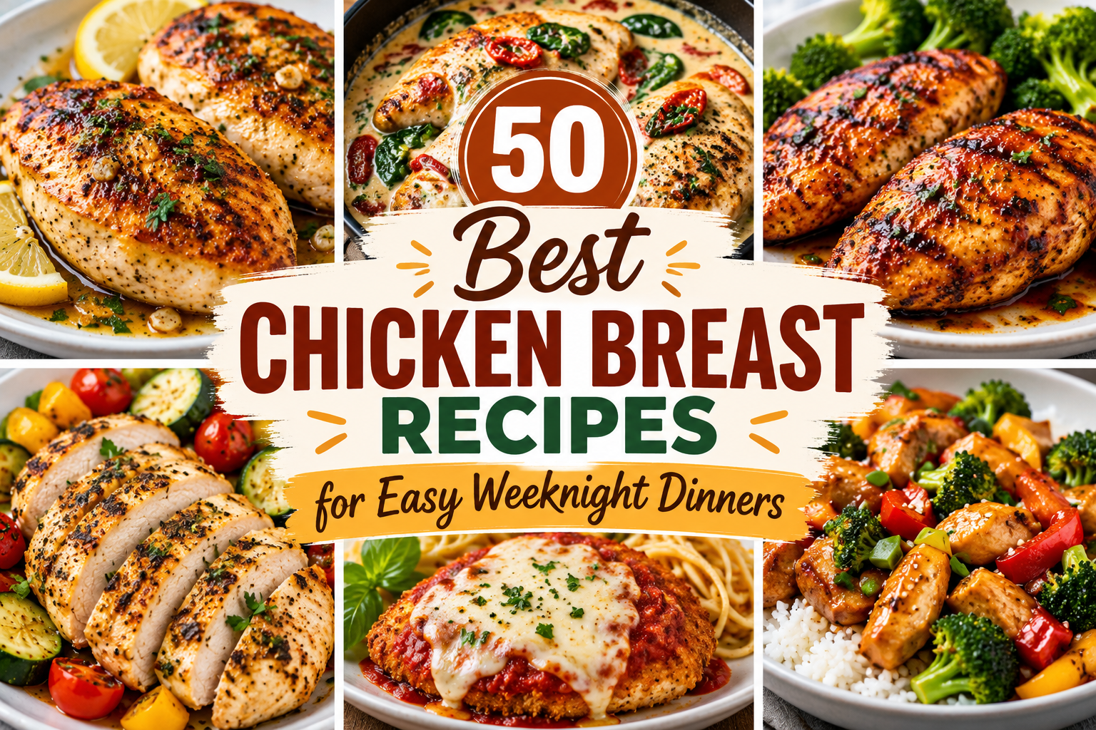 50 Best Chicken Breast Recipes for Easy Weeknight Dinners