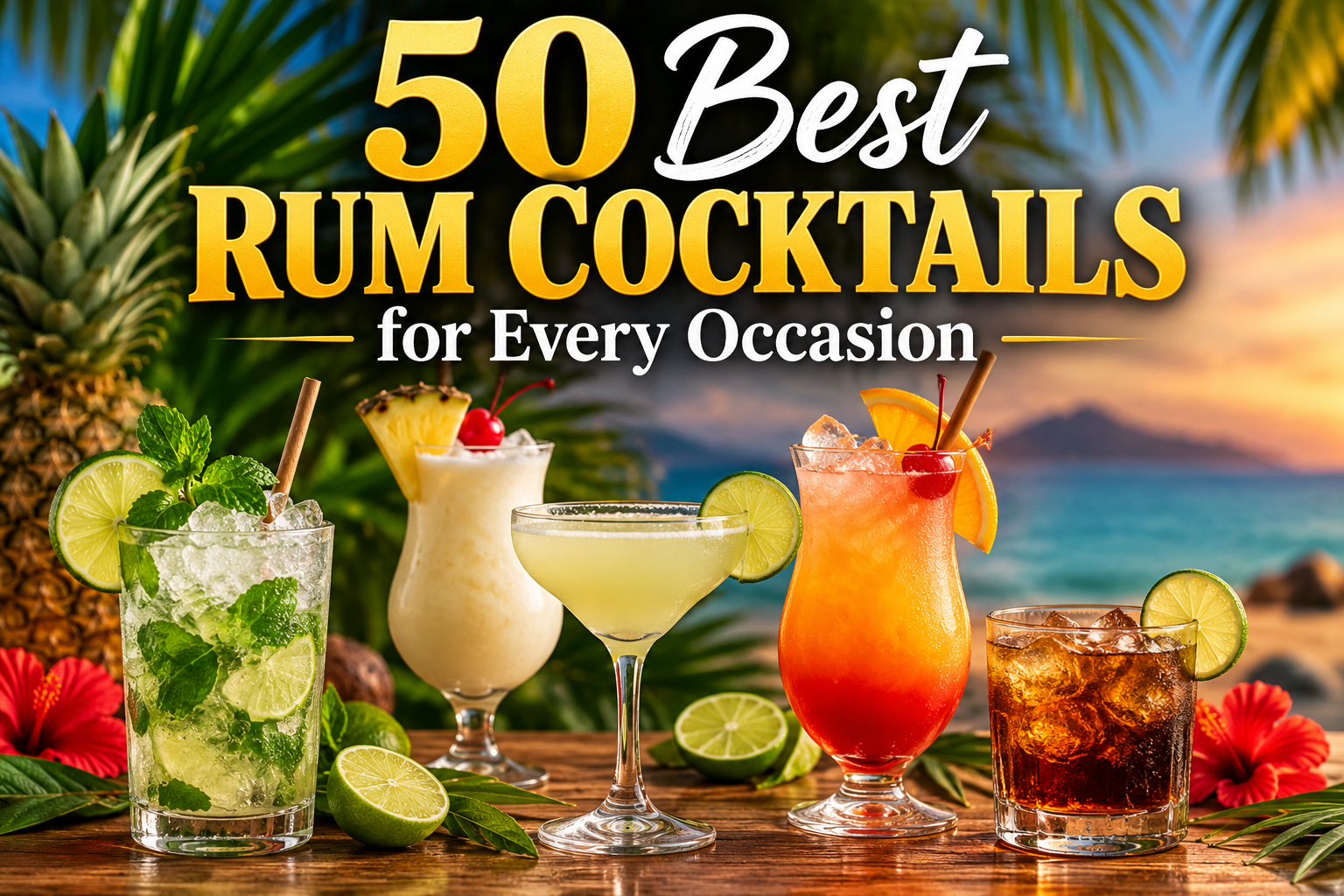 50 Best Rum Cocktails for Every Occasion