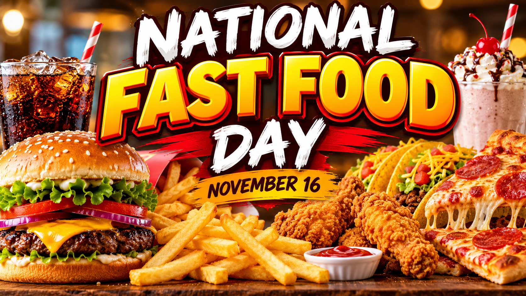 National Fast Food Day – November 16: Celebrating America’s Favorite Quick and Delicious Meals