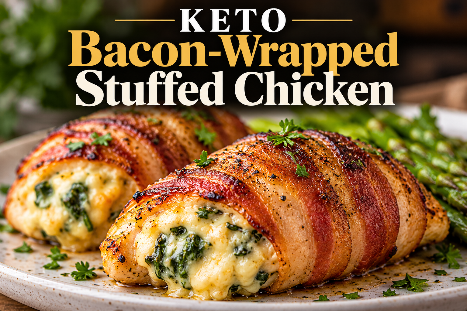 Keto Bacon-Wrapped Stuffed Chicken: A Delicious Low-Carb Dinner Packed With Flavor 3 Keto Bacon-Wrapped Stuffed Chicken: A Delicious Low-Carb Dinner Packed With Flavor