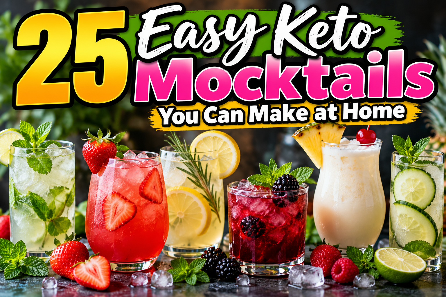25 Easy Keto Mocktails You Can Make at Home