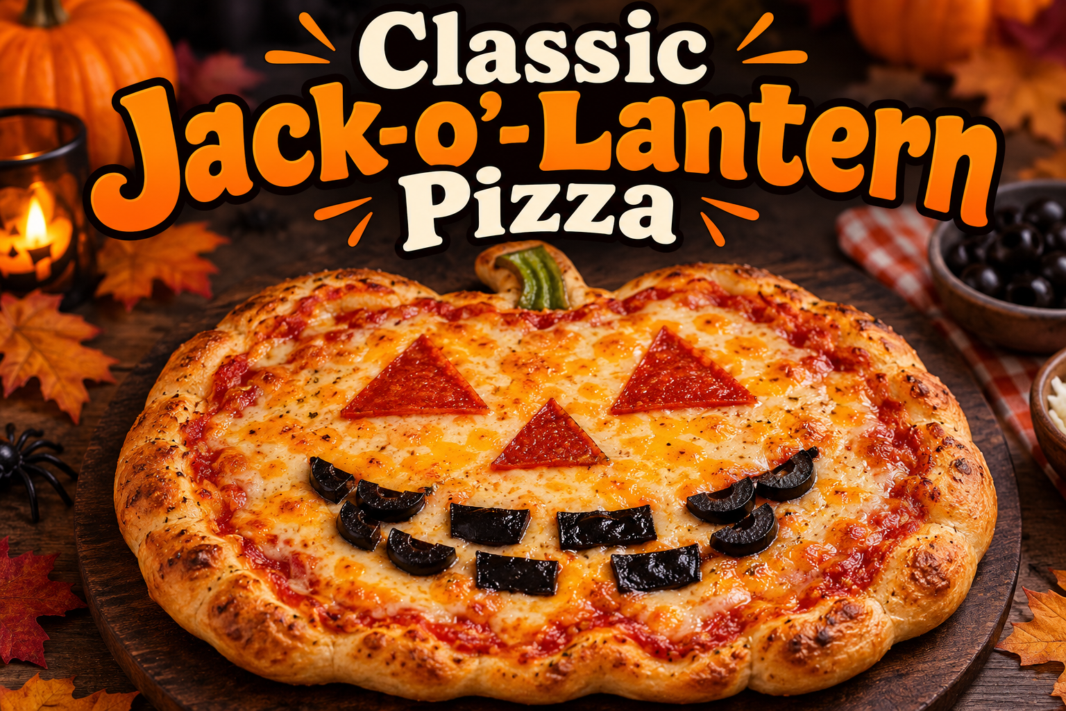 Classic Jack-o’-Lantern Pizza: A Fun and Spooky Halloween Dinner Recipe