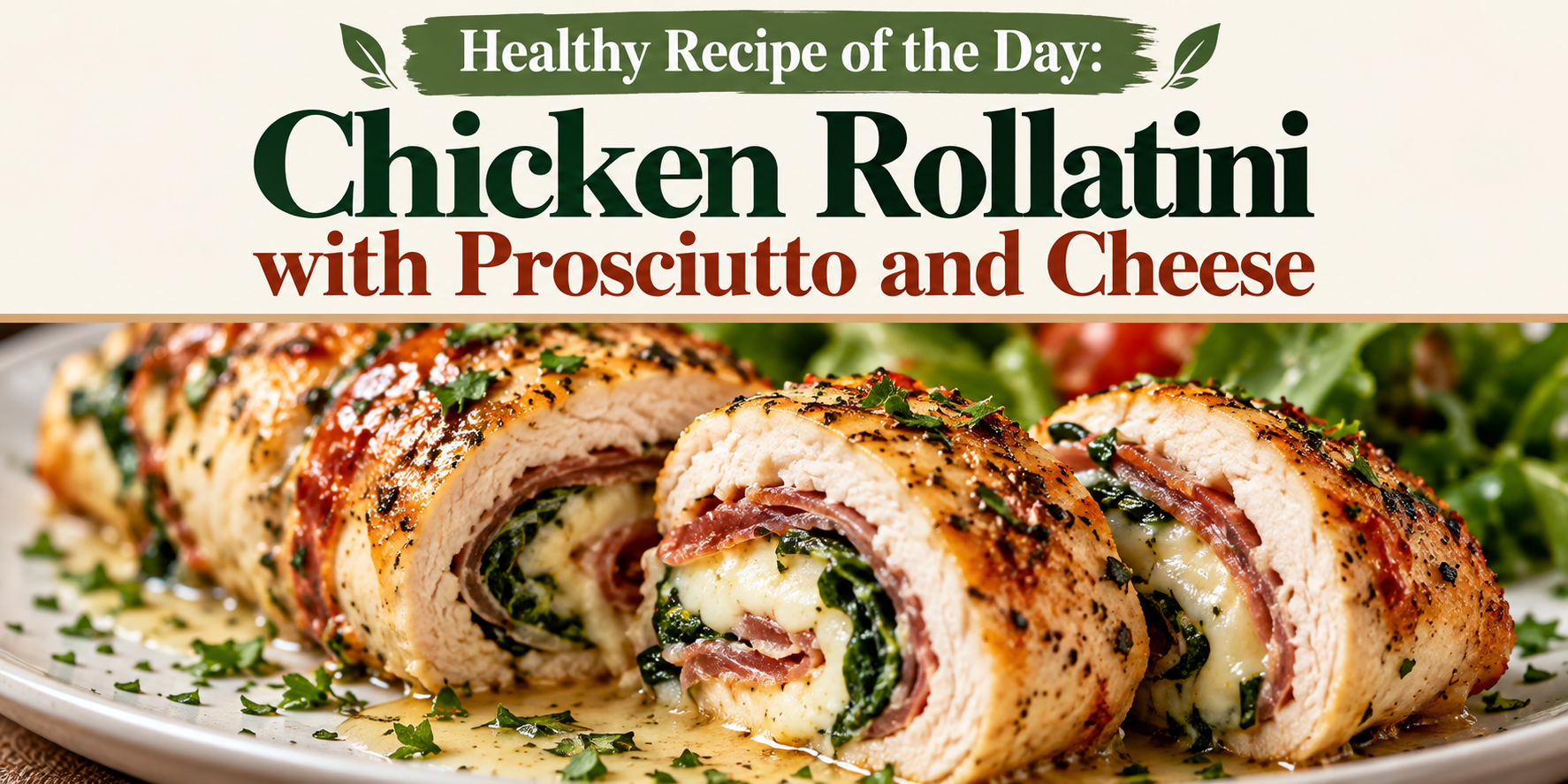 Chicken Rollatini with Prosciutto and Cheese