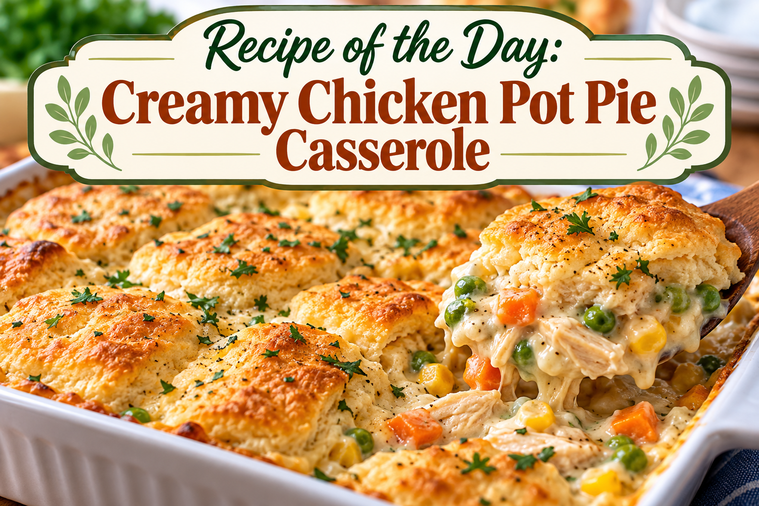 Creamy Chicken Pot Pie Casserole – The Ultimate Comfort Food Dinner 4 Creamy Chicken Pot Pie Casserole – The Ultimate Comfort Food Dinner