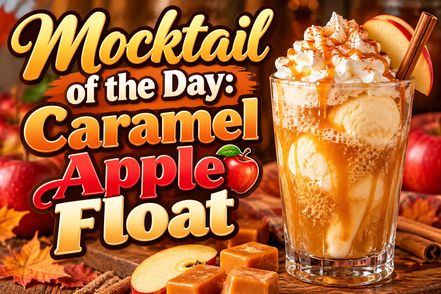 Caramel Apple Float – A Sweet and Creamy Fall Treat