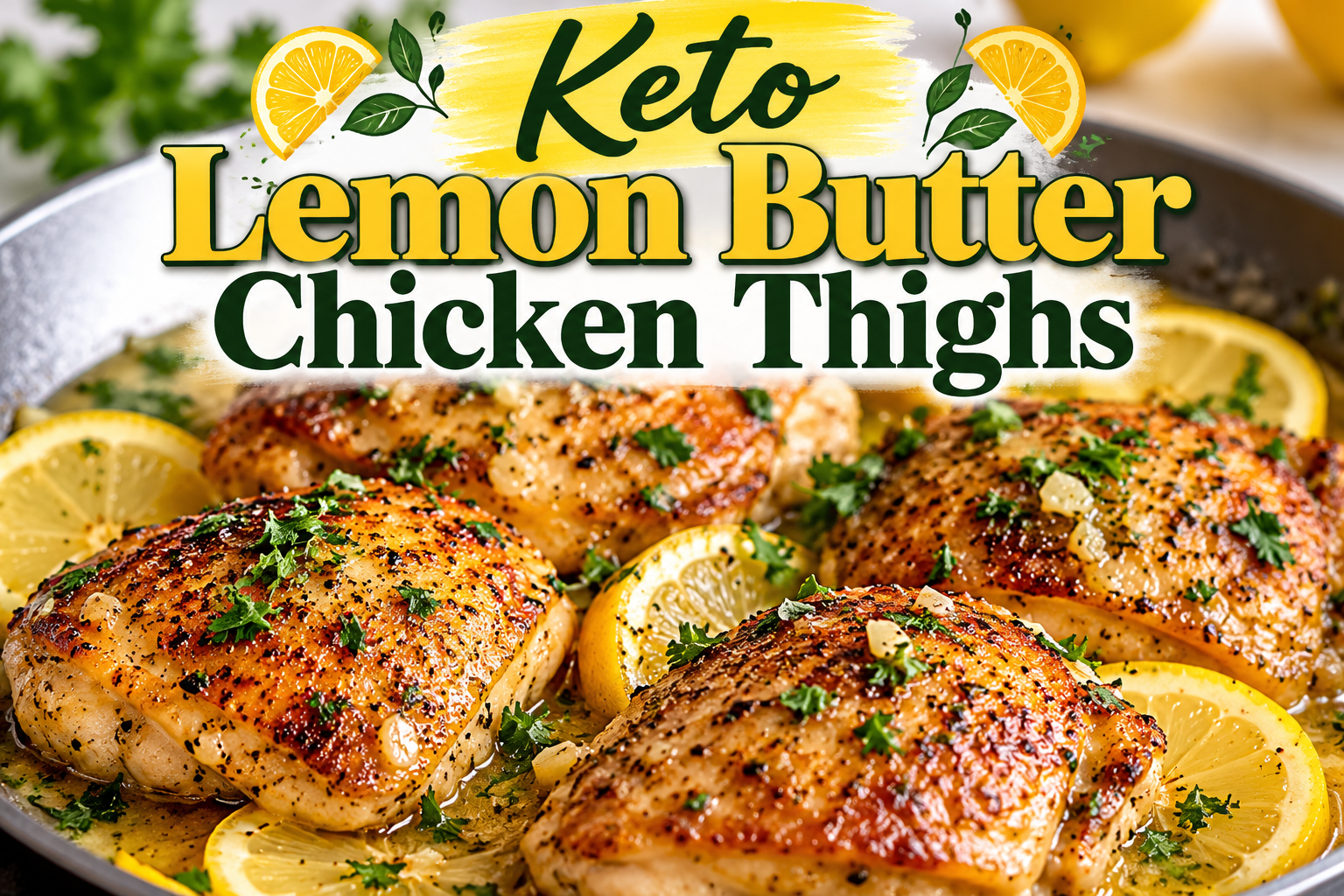 Keto Lemon Butter Chicken Thighs