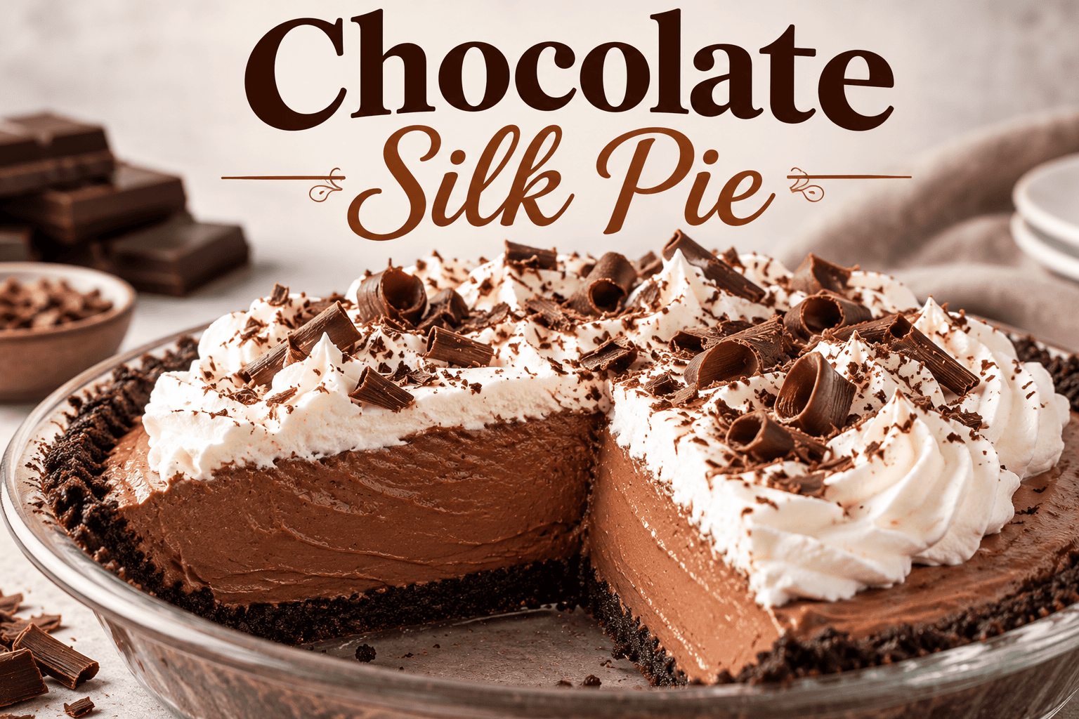 Chocolate Silk Pie: The Ultimate Rich and Creamy Homemade Chocolate Dessert