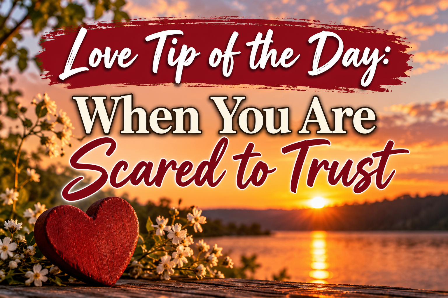 When You Are Scared to Trust