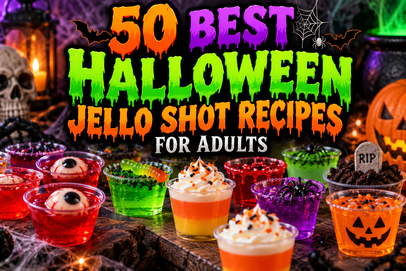50 Best Halloween Jello Shot Recipes for Adults: Spooky, Fun, and Delicious Party Favorites