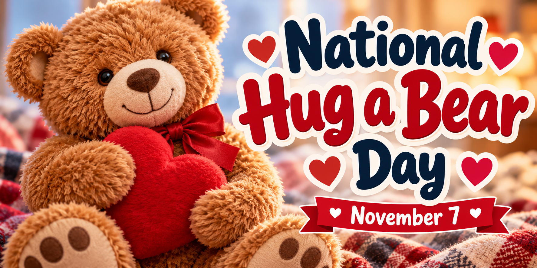 National Hug a Bear Day – November 7: Celebrating Comfort, Love, and the Joy of Teddy Bears 1 9fbb8156 7b6c 4356 a689 1c67b97944d3