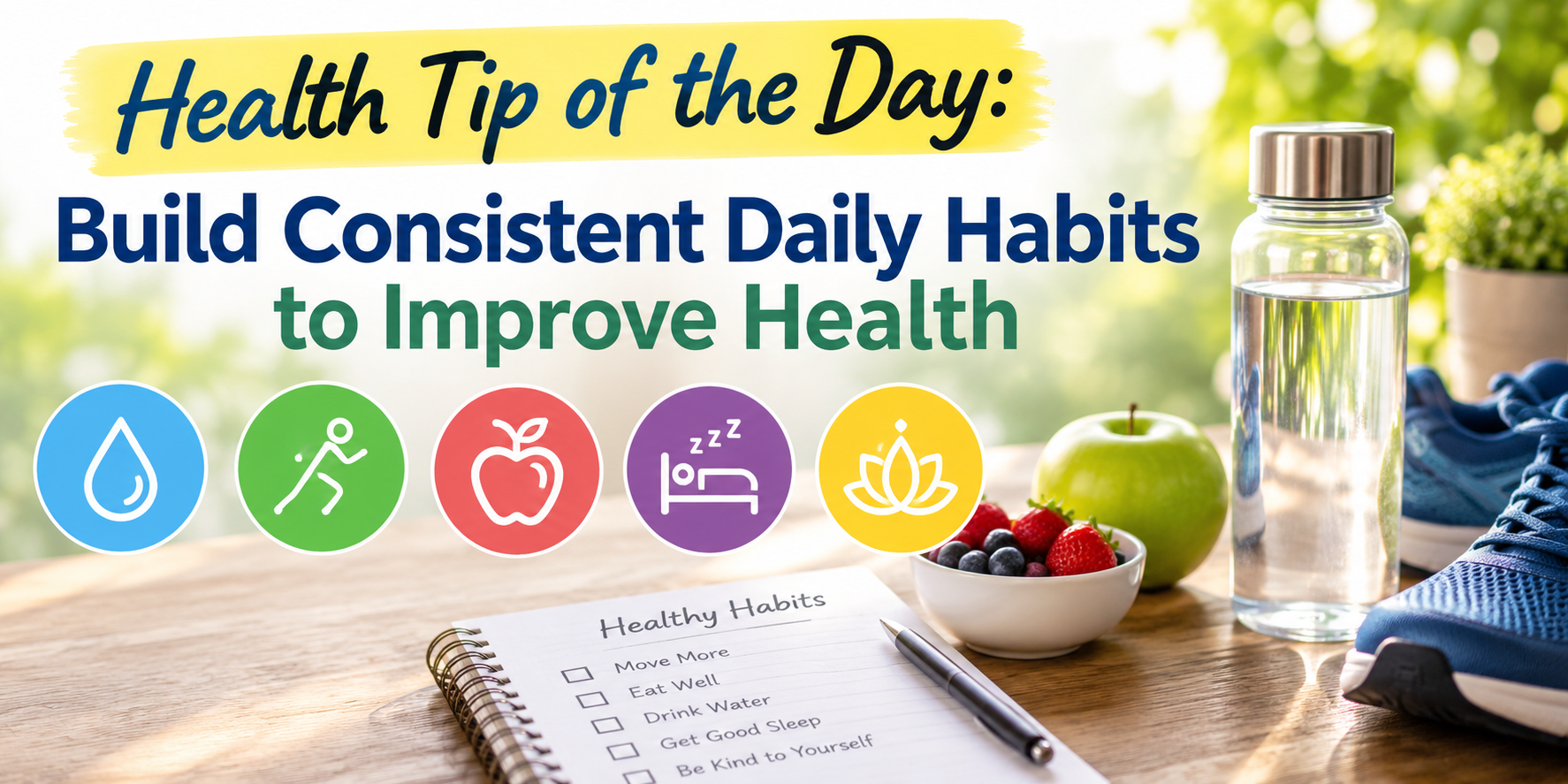 Health Tip of the Day: Build Consistent Daily Habits to Improve Health