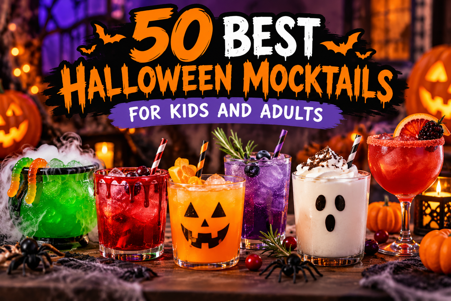 50 Best Halloween Mocktails for Kids and Adults
