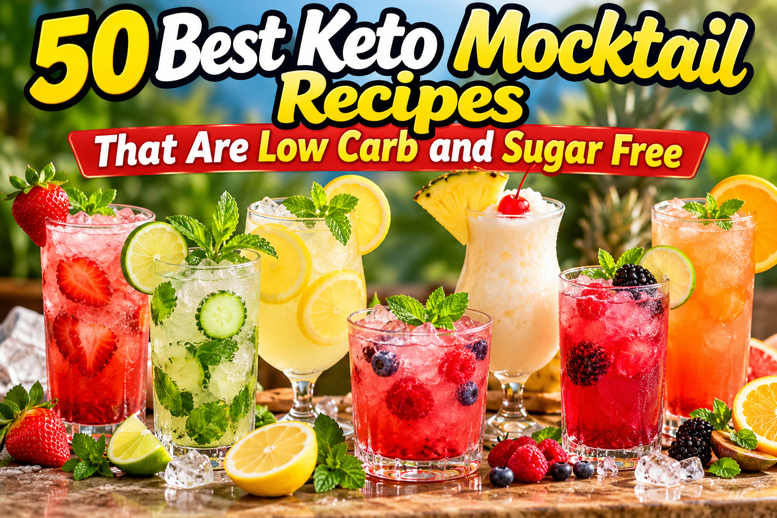 50 Best Keto Mocktail Recipes That Are Low Carb and Sugar Free