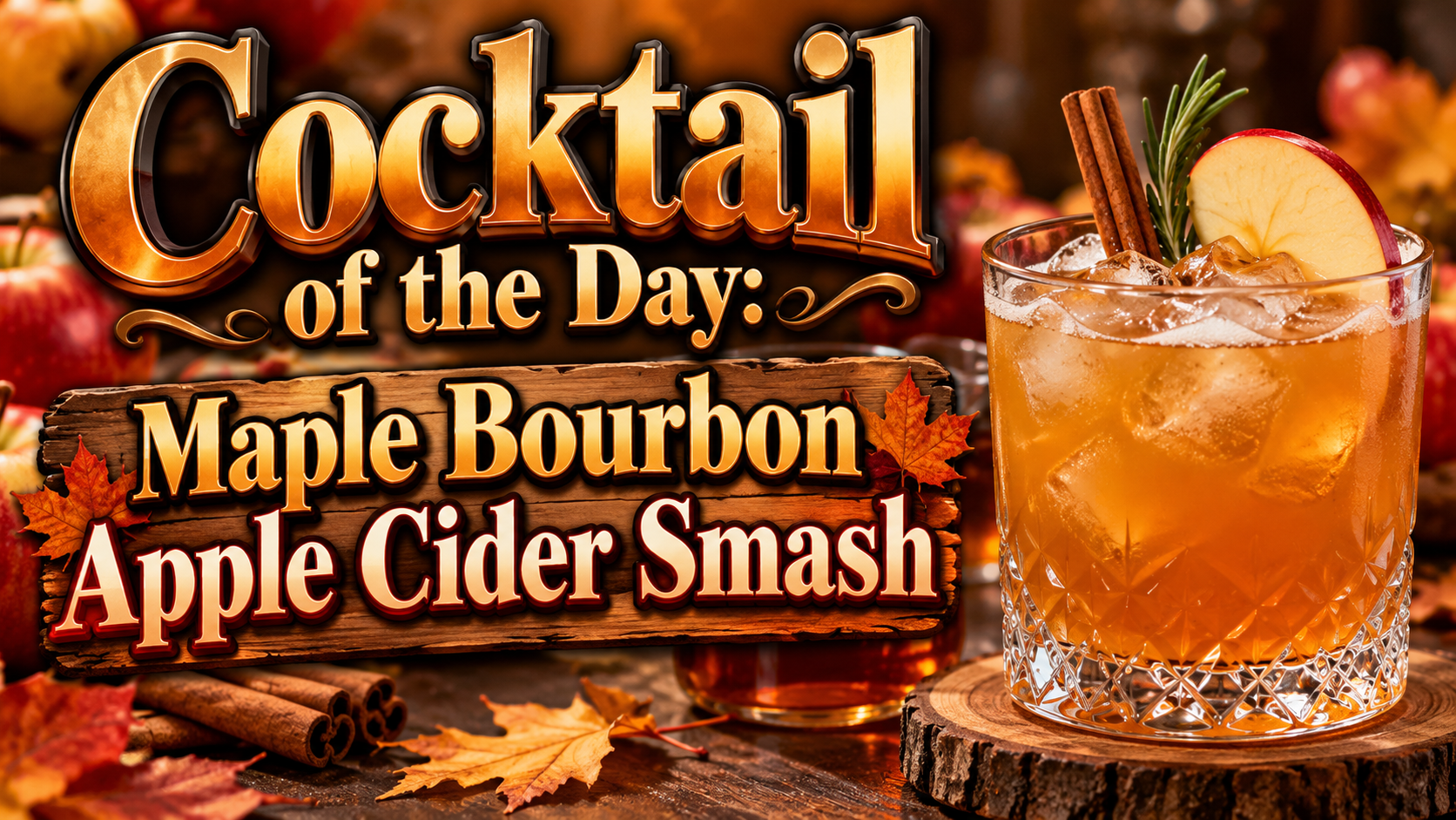Maple Bourbon Apple Cider Smash – The Perfect Fall Cocktail