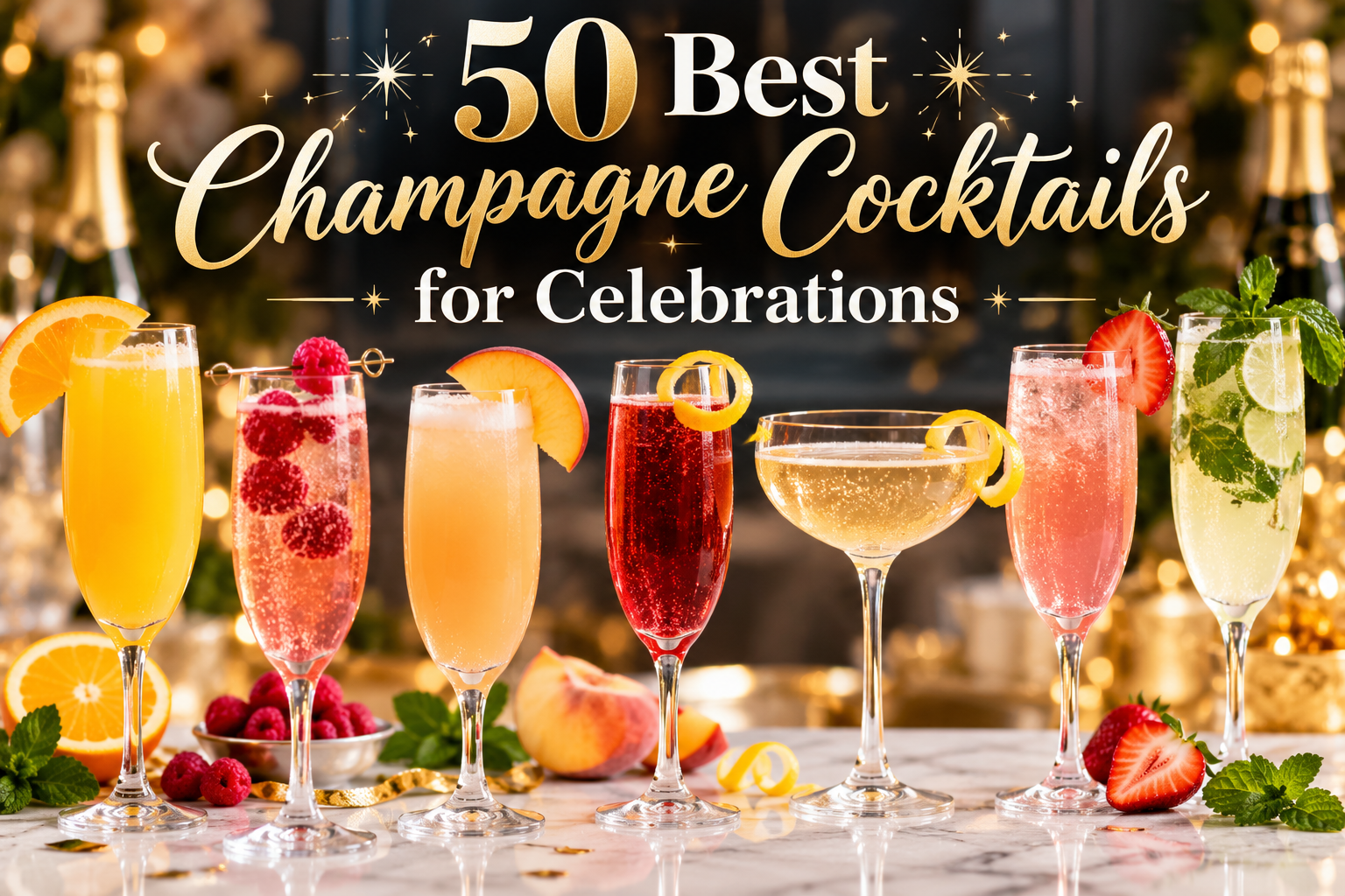 50 Best Champagne Cocktails for Celebrations