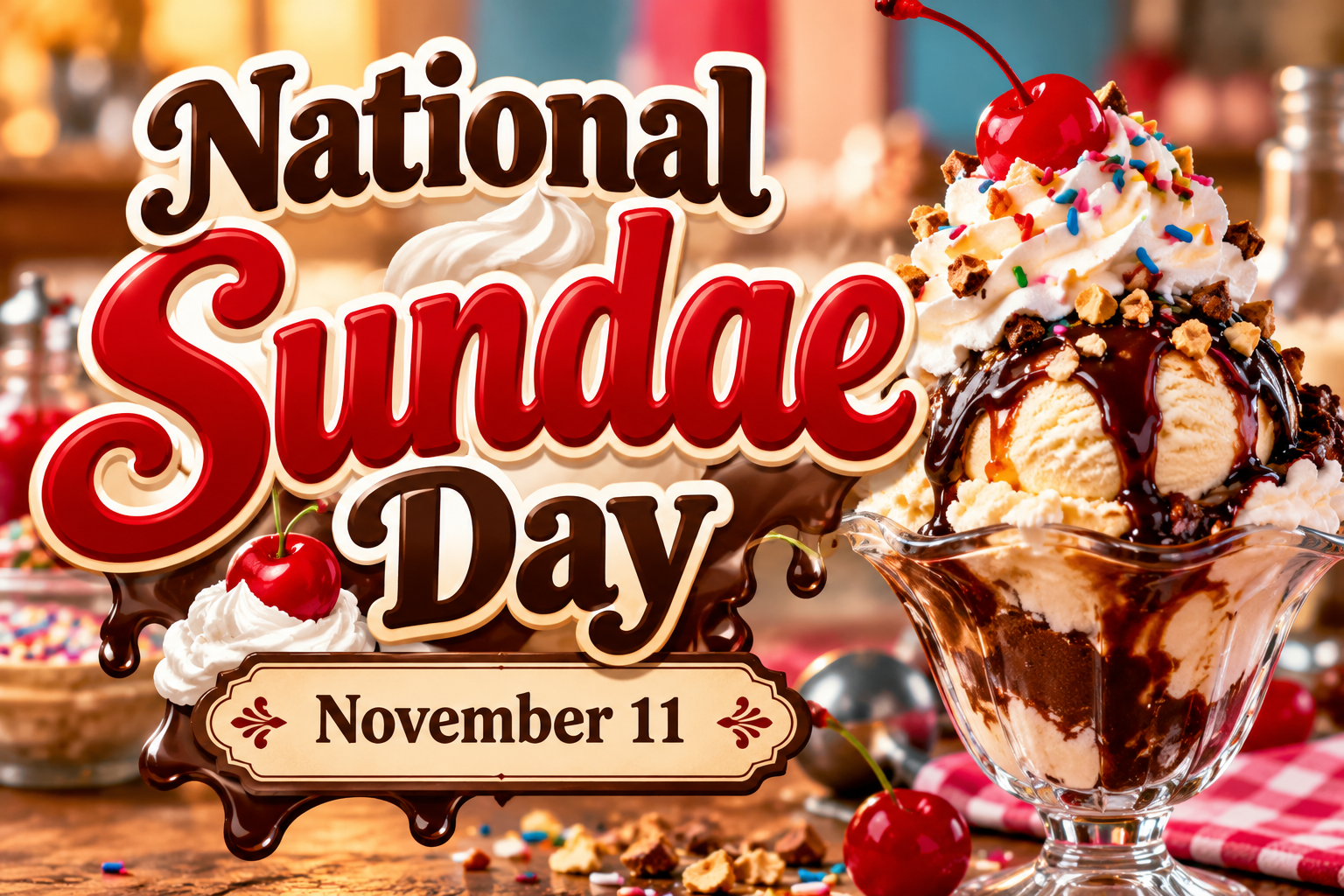 National Sundae Day – November 11: Celebrating America’s Favorite Ice Cream Treat