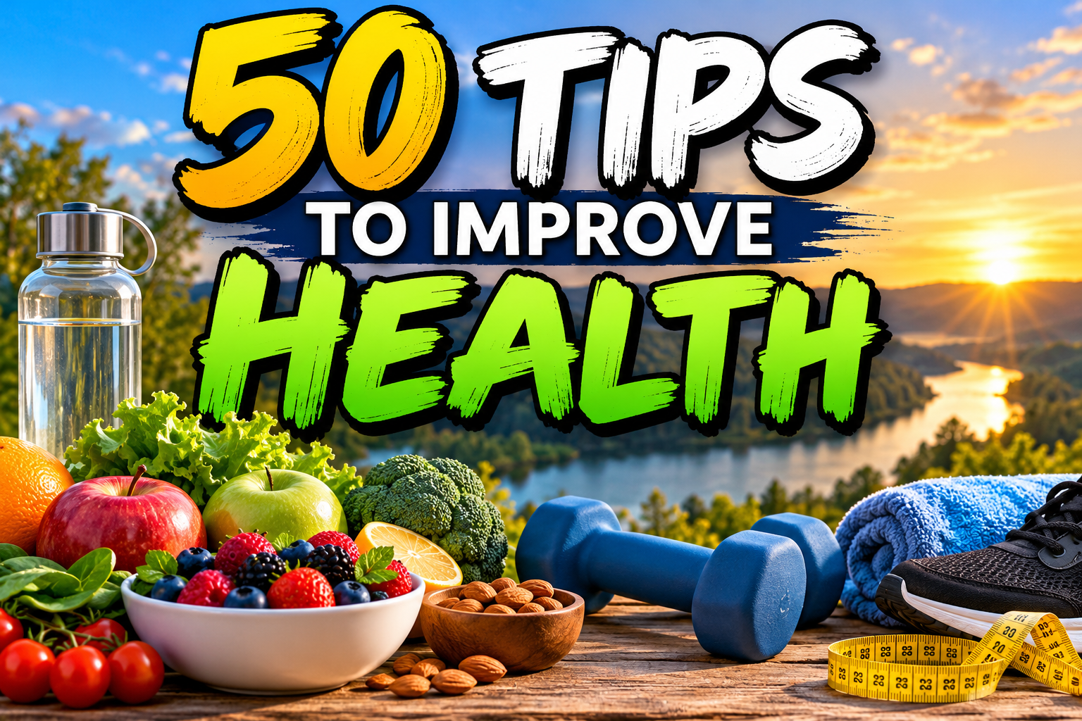 50 Tips to Improve Your Health: Simple Daily Habits for a Healthier, Happier Life
