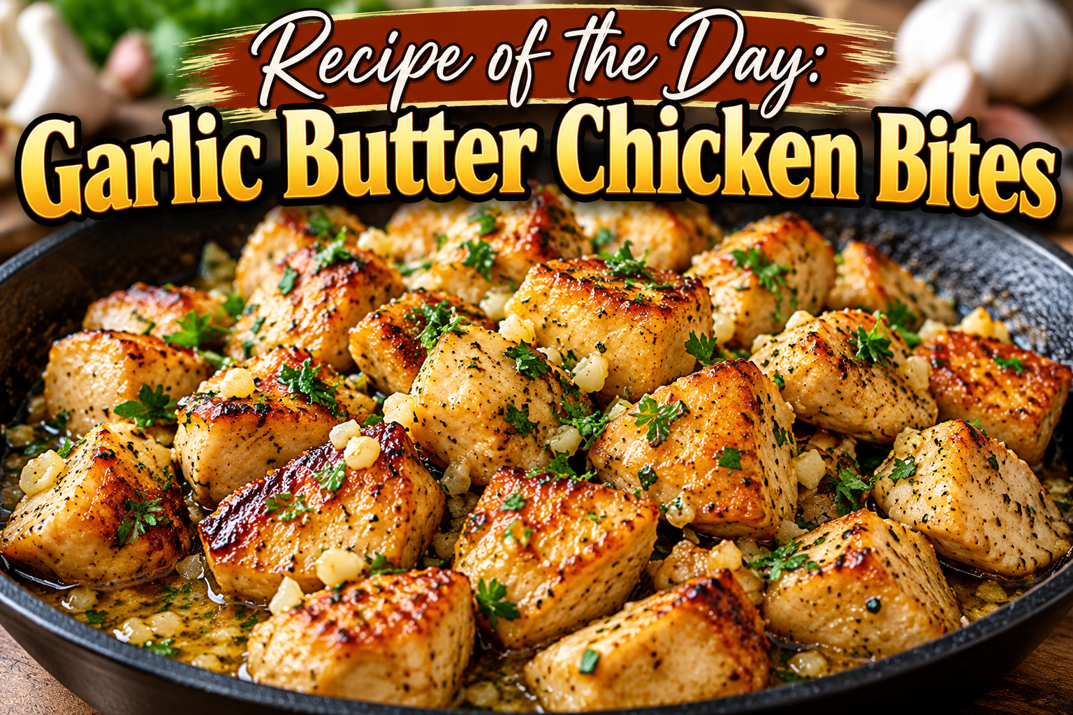 Garlic Butter Chicken Bites – A Quick, Juicy, and Flavorful Dinner 4 Garlic Butter Chicken Bites – A Quick, Juicy, and Flavorful Dinner