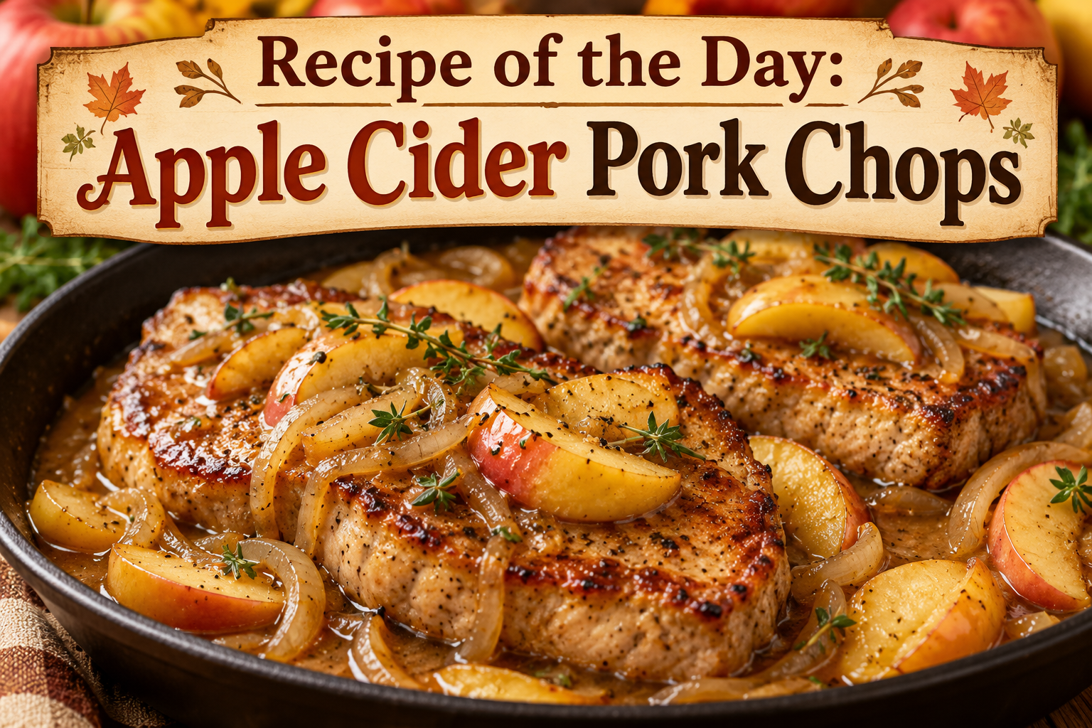 Recipe of the Day: Apple Cider Pork Chops