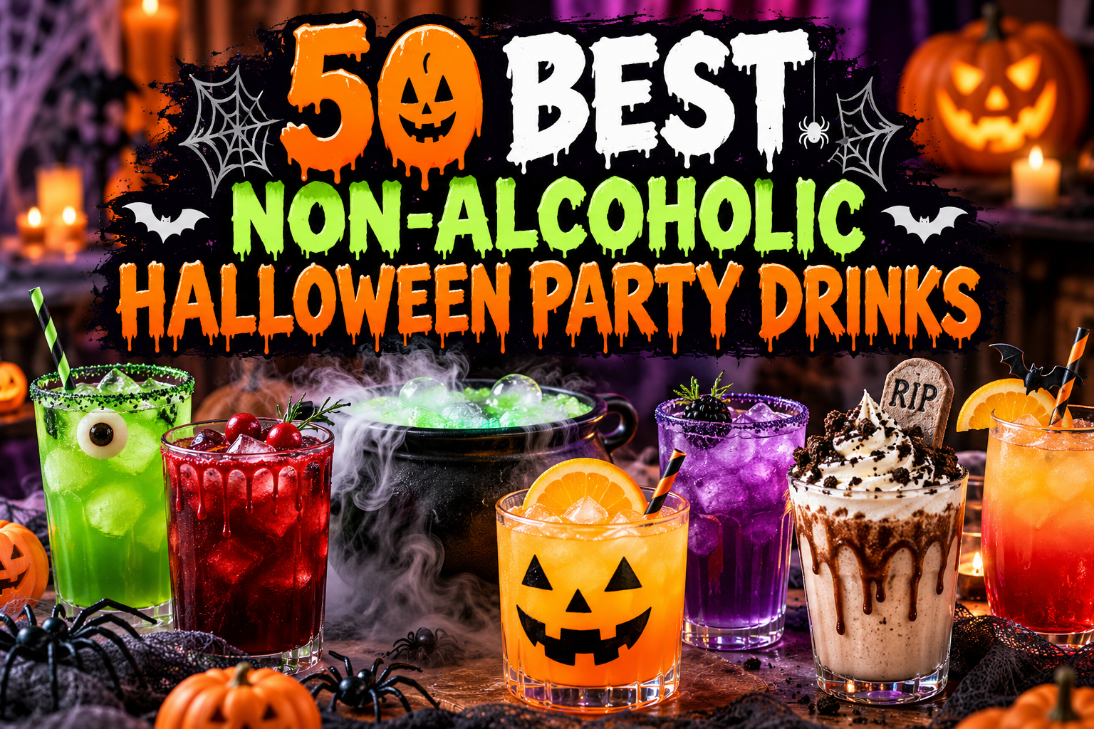 50 Best Non-Alcoholic Halloween Party Drinks: Spooky, Fun, and Delicious Recipes for Everyone