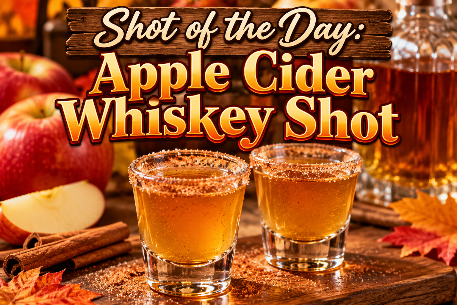 Apple Cider Whiskey Shot – A Sweet, Spiced, and Smooth Fall Favorite