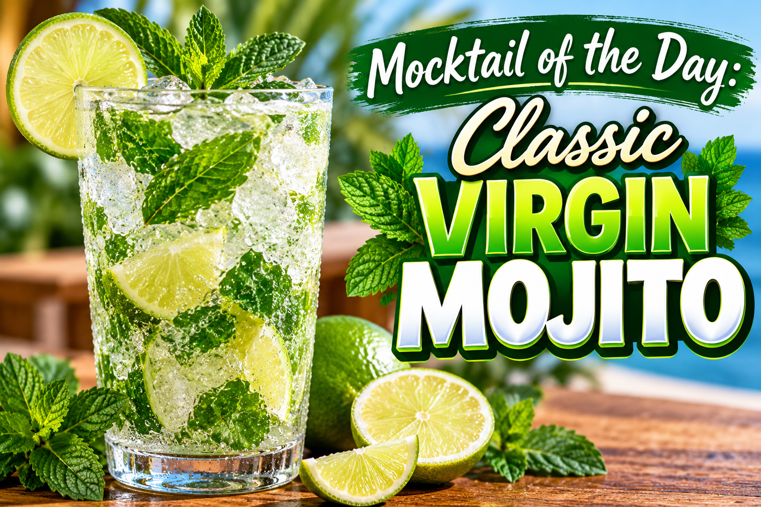Classic Virgin Mojito – A Refreshing Mint and Lime Drink