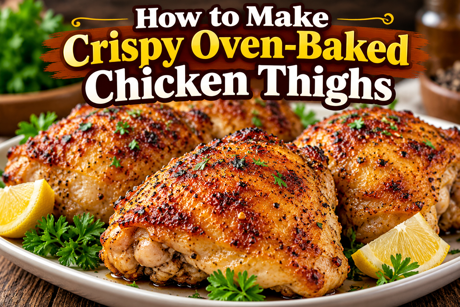 How to Make Crispy Oven-Baked Chicken Thighs