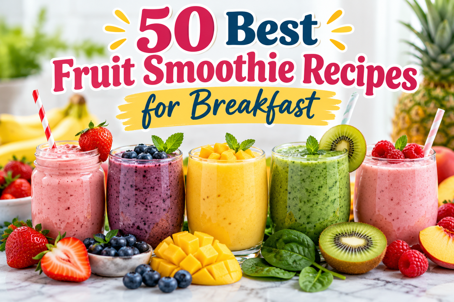 50 Best Fruit Smoothie Recipes for Breakfast 1 e23f9590 0680 4061 9890 4af945fef1a7