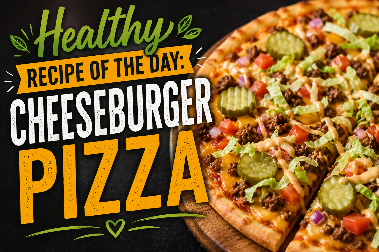 Cheeseburger Pizza