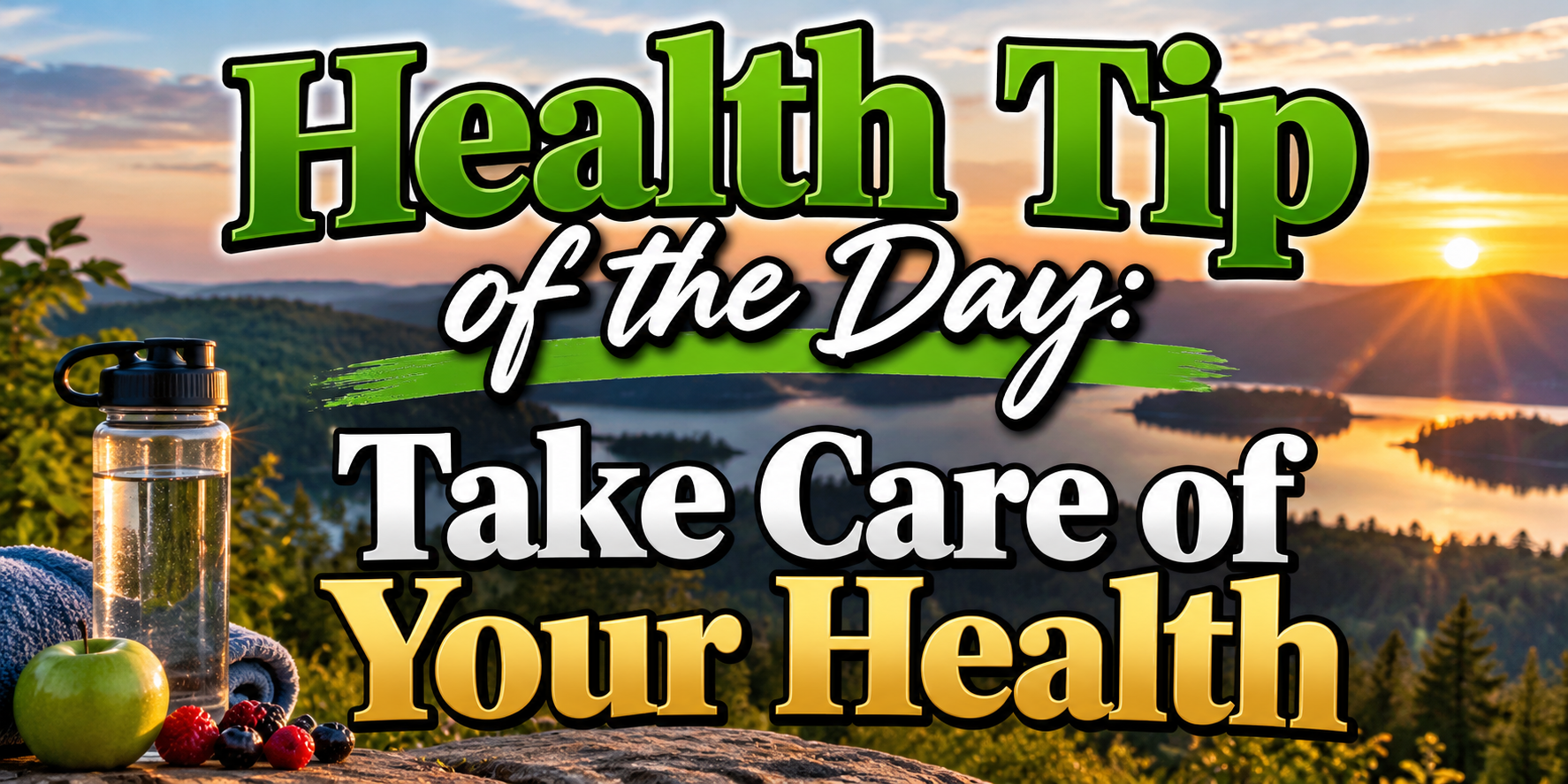 Health Tip of the Day: Take Care of Your Health