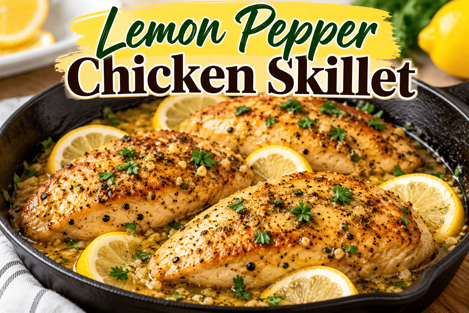 Lemon Pepper Chicken Skillet 4 Lemon Pepper Chicken Skillet