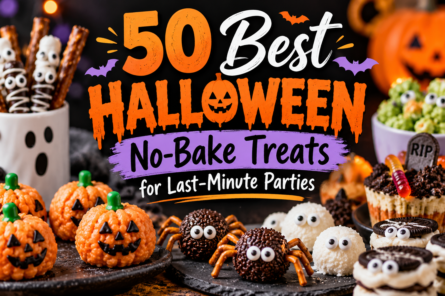 50 Best Halloween No-Bake Treats for Last-Minute Parties