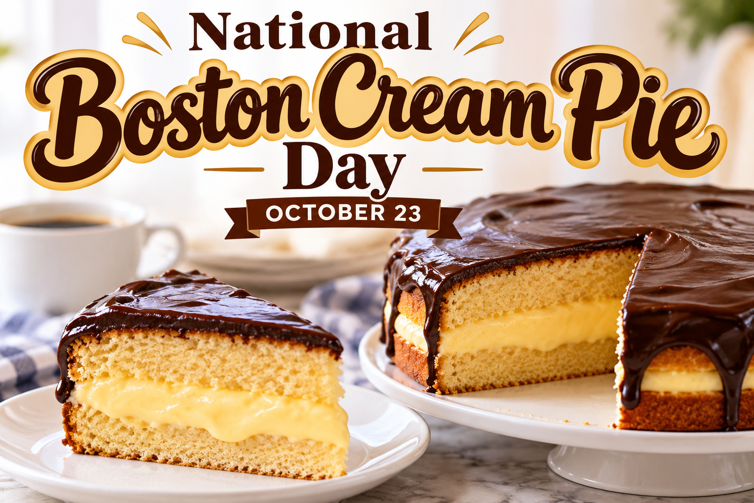 National Boston Cream Pie Day — October 23