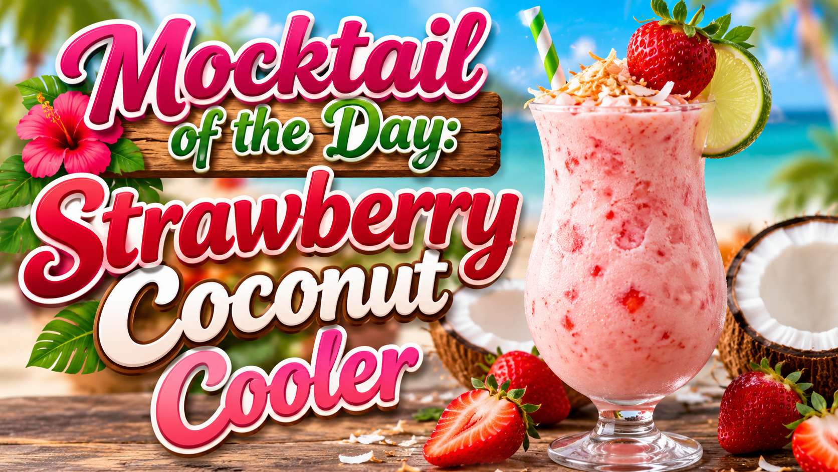 Strawberry Coconut Cooler – A Refreshing Tropical Drink Everyone Will Love