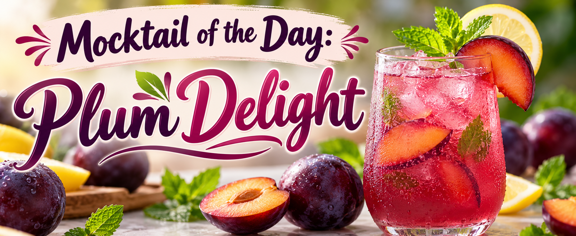 Plum Delight – A Sweet, Refreshing, and Beautifully Fruity Drink