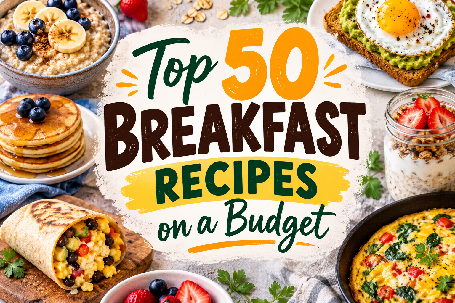 Top 50 Breakfast Recipes on a Budget: Delicious, Easy, and Affordable Ways to Start Your Day