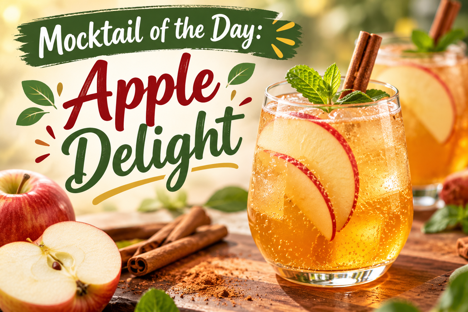 Apple Delight – A Sweet, Crisp, and Refreshing Alcohol-Free Treat