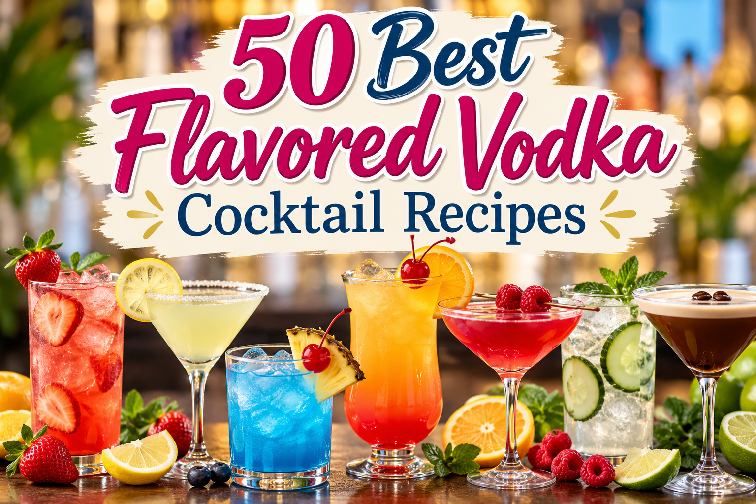 50 Best Flavored Vodka Cocktail Recipes for Every Occasion